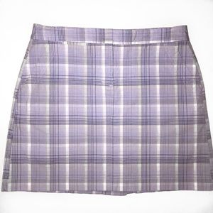 IZOD pastel purple plaid skirt